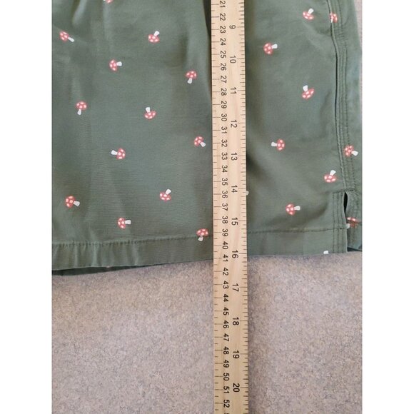 Duluth Trading Mushroom Alll Over Print Shorts Built In Belt Outdoor Boho Camp 6 - Picture 13 of 16